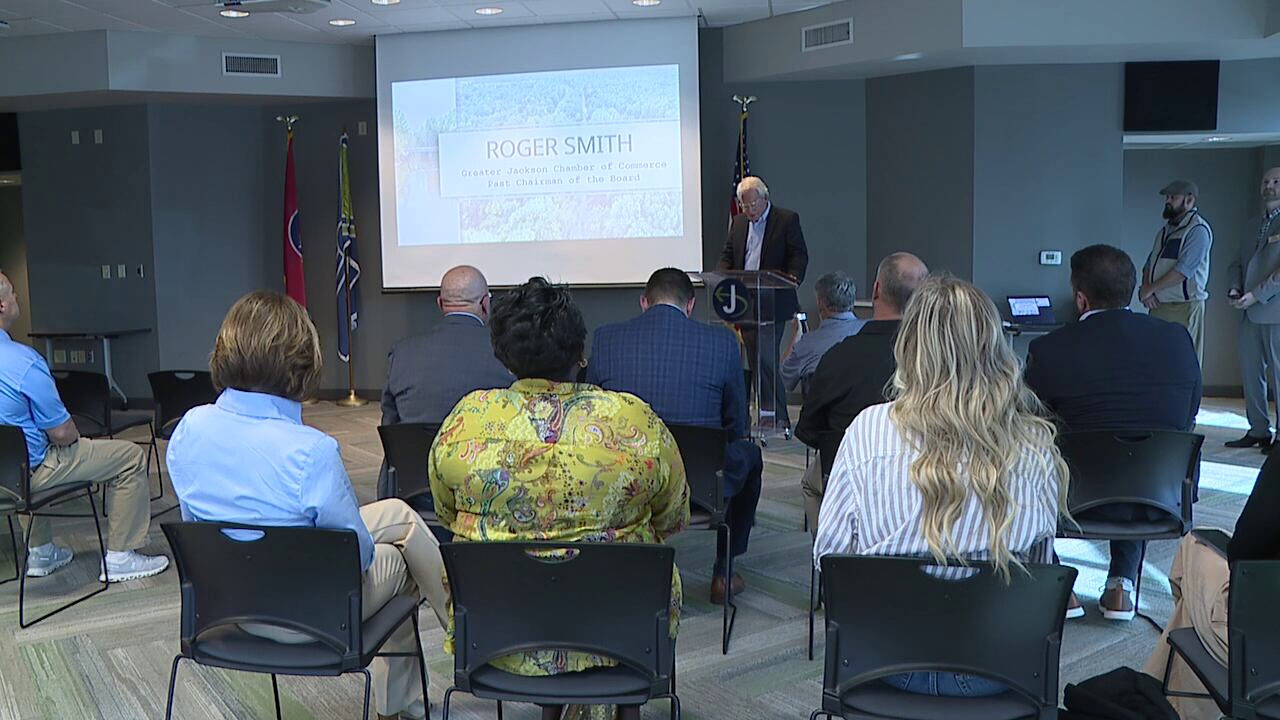 Leaders mark progress on South Forked Deer River flood control project