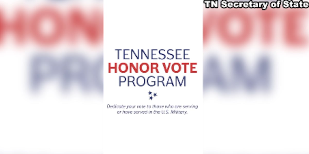 Tennessee’s Honor Vote Program lets voters recognize veterans and active-duty service members at the polls