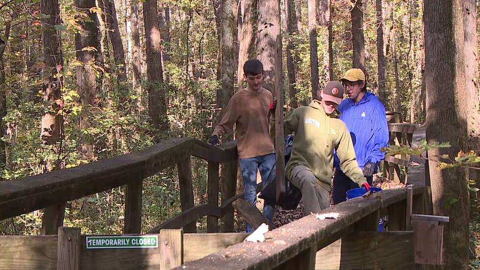 Union University participates in a day of service.