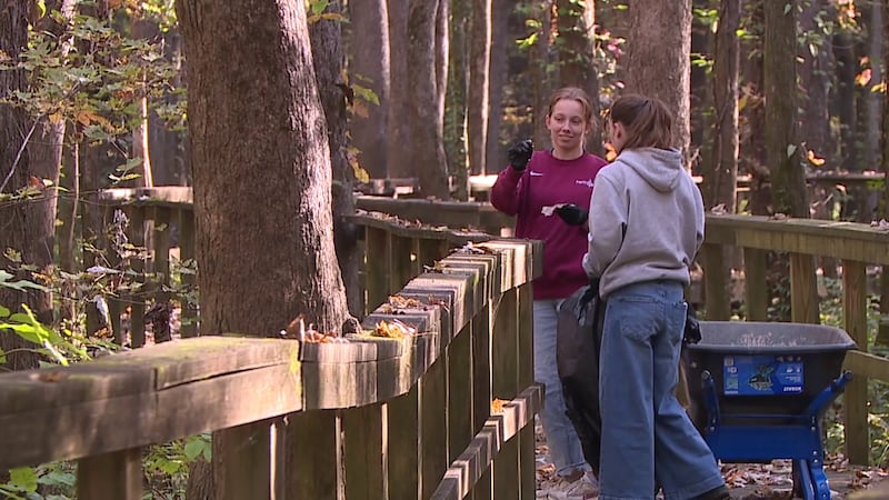 Union University participates in a day of service.